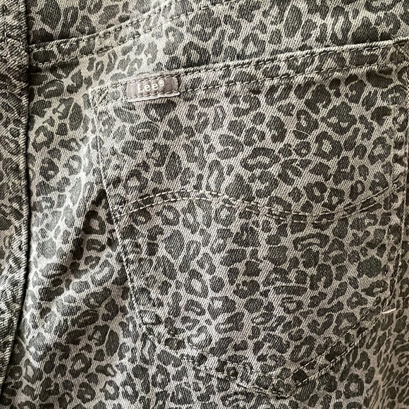 NWT Lee - Black and Gray Leopard Print Straight Leg Mid Rise Jeans - Size 10 L - Picture 9 of 11